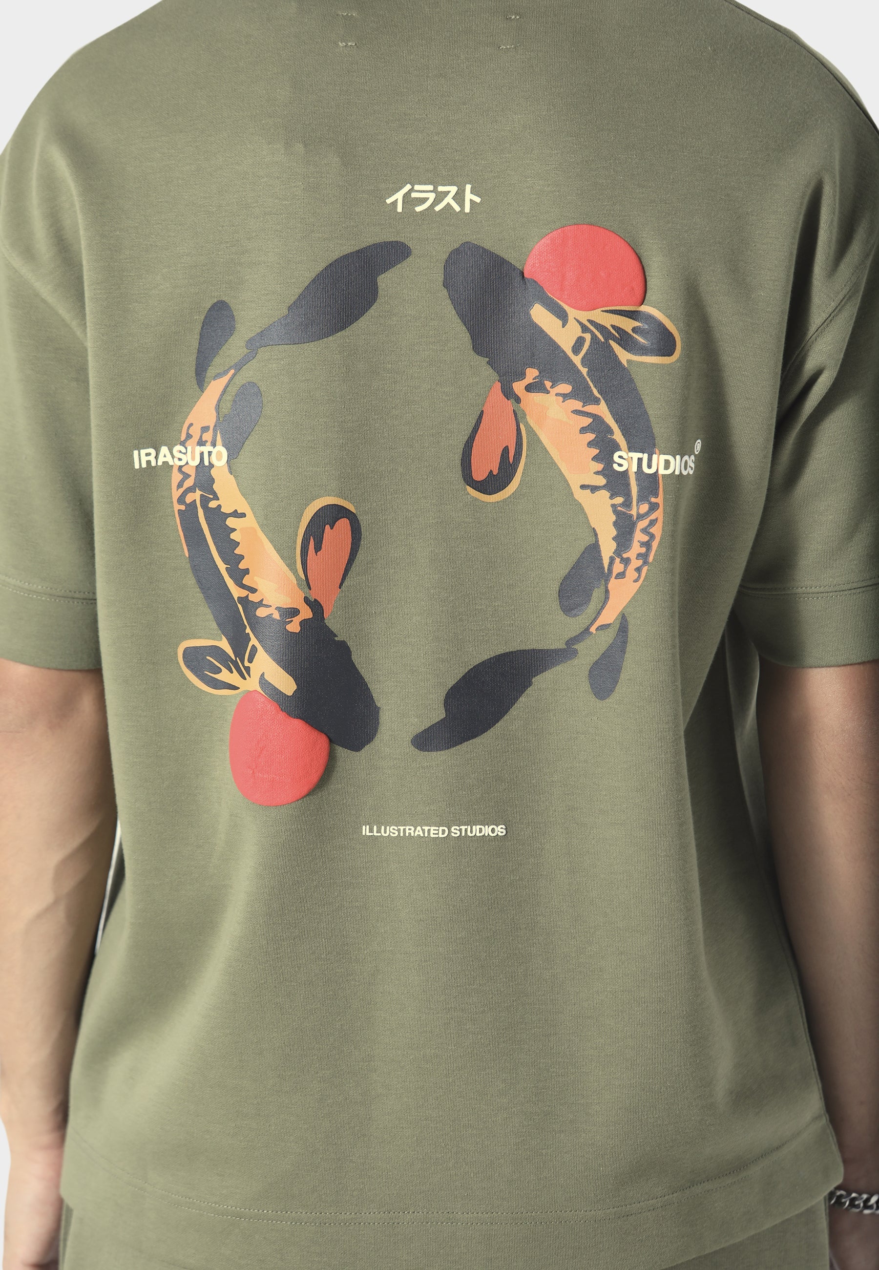 Irasuto Studios Koi Khaki T-Shirt